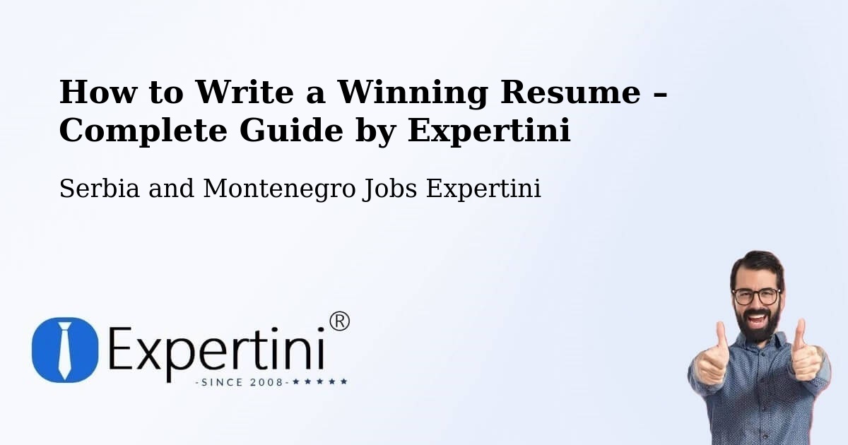 Resume Writing Guide for Job Seekers – Markdale - Markdale, Serbia and Montenegro Jobs Expertini